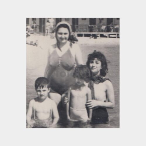 1950 Florya Plajlarında Konulu Fotoğraf - Görsel 2