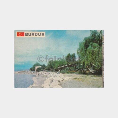 1975 Burdur Çendik Motel Plaj Konulu Kartpostal
