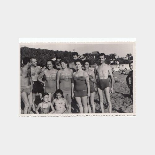 1958 Süreyya Plajı Konulu 2 Adet Fotoğraf