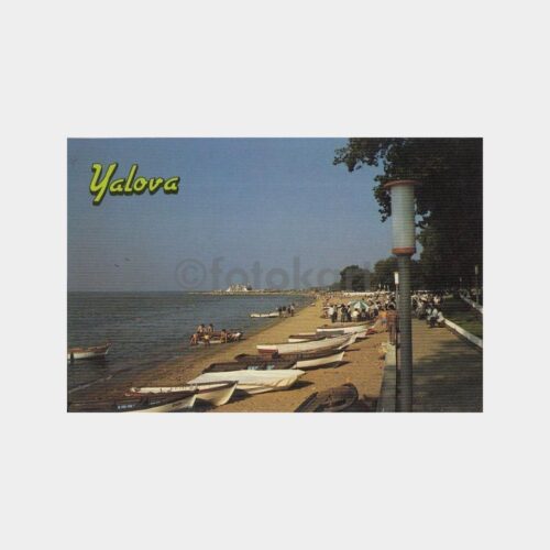 1978 Yalova Deniz Plaj Görünüş Kartpostal
