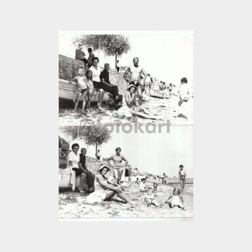 1970 Çınarcık Plaj Konulu 2 Adet Fotoğraf