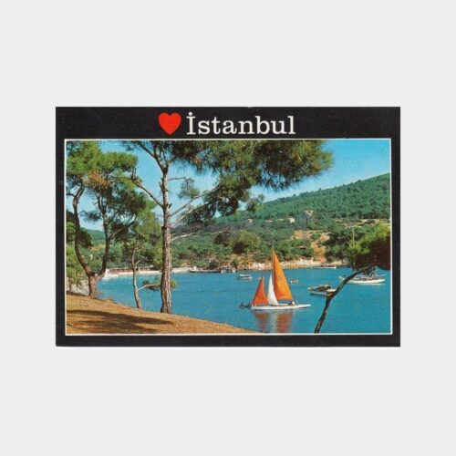 1978 Büyükada Yörükali Plajı Görünüş Kartpostal