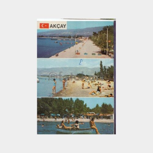 1975 Akçay Edremit Plaj Görünüş Kartpostal