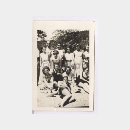 1932 İstanbul Plaj Öğrenciler Fotoğraf