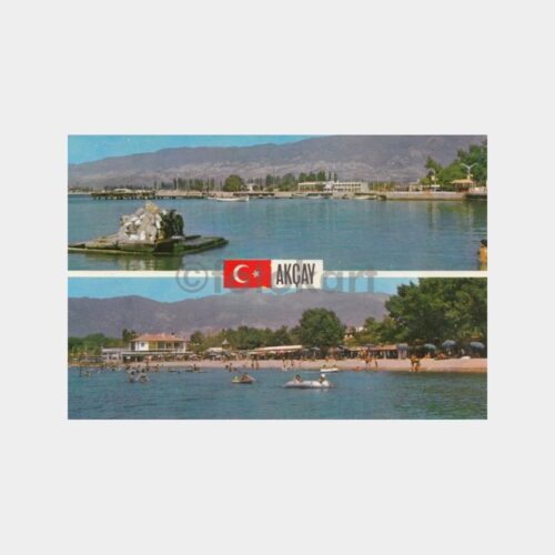 1975 Akçay Plajı Görünüş Kartpostal