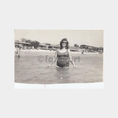 1973 Florya Plajı Kadın Konulu Fotoğraf
