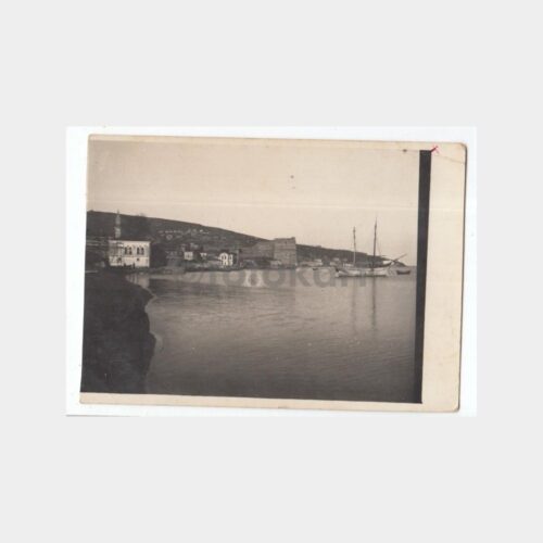 1920 Sinop Sahili Kale ve Cami Görünüş Nadir Fotoğraf