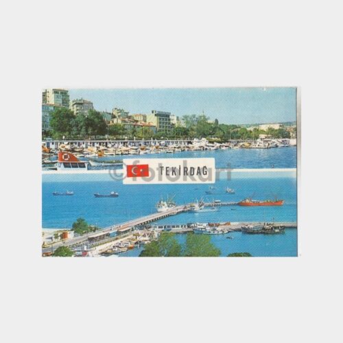 1978 Tekirdağ İskelesi ve Sahili Görünüş Kartpostal