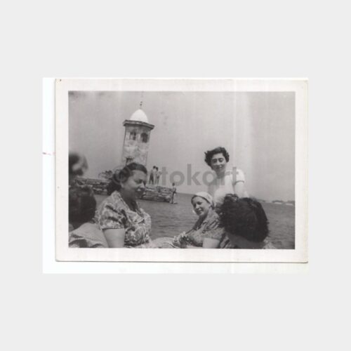 1953 İzmir Urla Sahili Tarihi Fener Fotoğraf