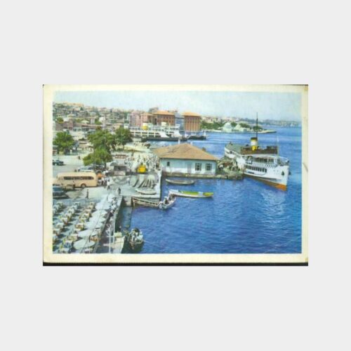 Üsküdar İskelesi ve Vapuru Konulu Kartpostal