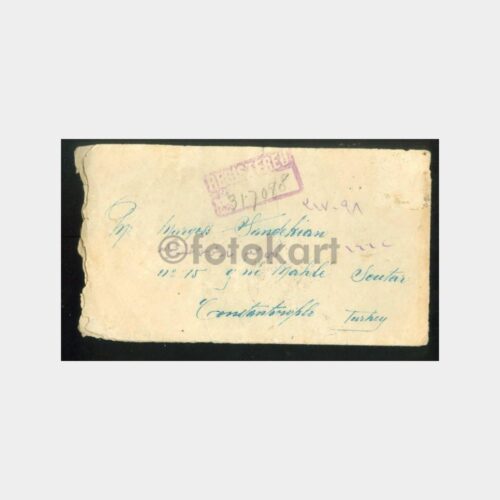 1922 ABD'den Üsküdar'a Gönderilmiş Zarf Damga - Görsel 2