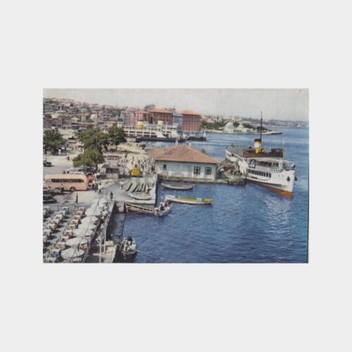 1974 Üsküdar İskelesinde Vapur Görünüş Kartpostal