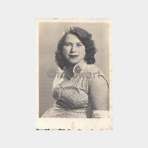 1950 Adapazarı Foto Stüdyo Kadın Portre Fotoğraf