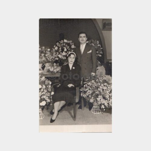 1960 İzmir Foto Gagin Stüdyo Aile Fotoğraf