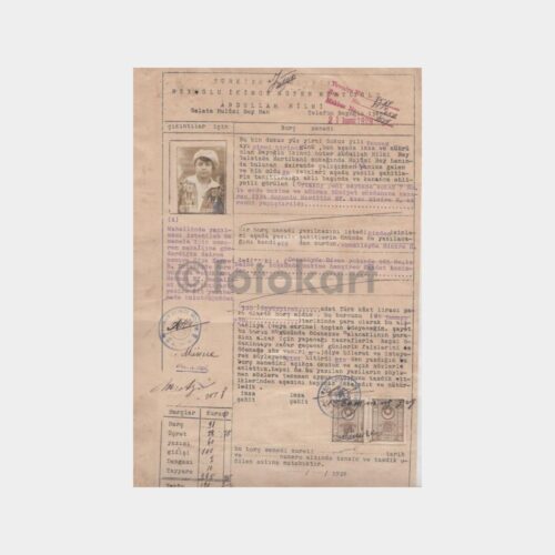1929 Beyoğlu 2. Noteri Hilmi Tasdikli Sözleşmesi