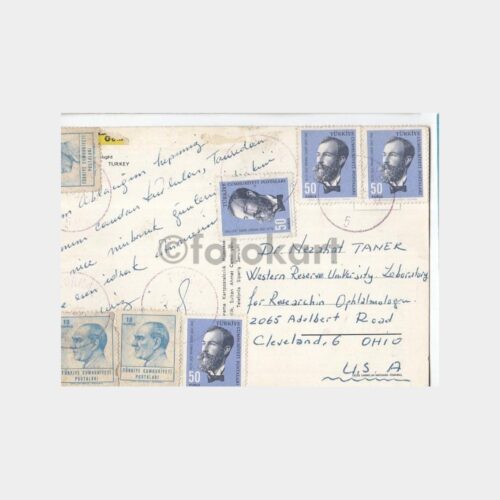 1965 Boğaziçi Marmara Gece Görünüş -Turhal Posta Damgalı- Kartpostal - Görsel 2