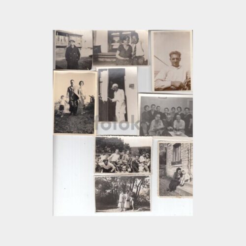 1940 Burgazada Ailesi Albümünden 9 Adet Fotoğraf