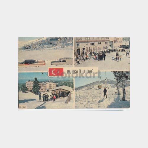 1970 Bursa Uludağ 4 Görünüş Kartpostal