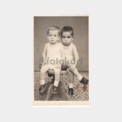 1959 Yunanistan Volos - Foto Star İki Çocuk Konulu Fotoğraf