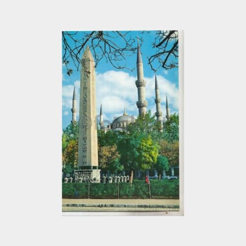 1980 İstanbul Dikilitaş Sultanahmet Camii Kartpostal