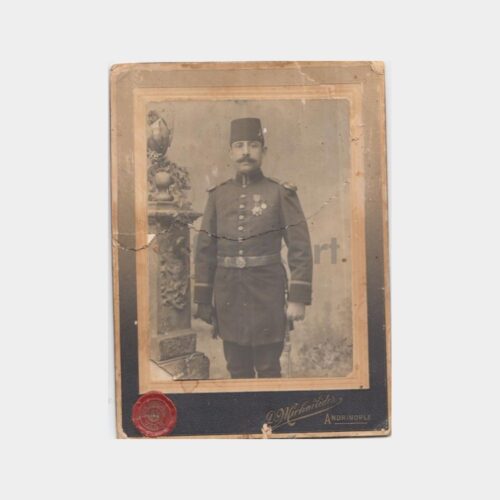 1910 Edirne Stüdyo Michalides - Paşa Kabinet Fotoğraf