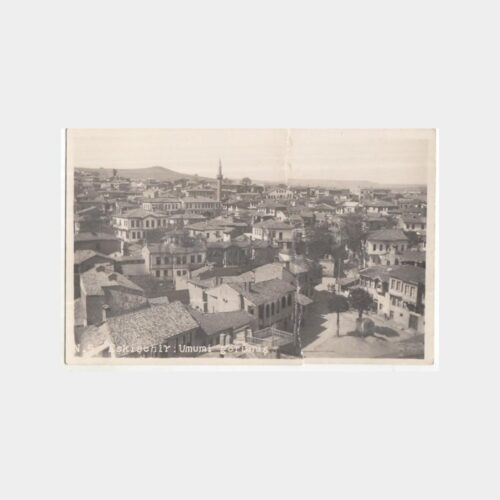 1940 Eskişehir Genel Görünüş Fotokart