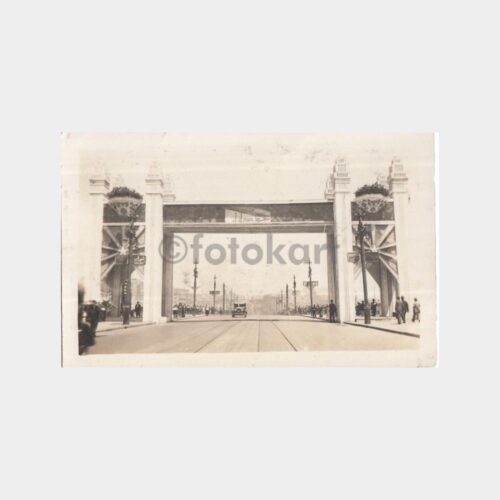 1927 Galata Köprüsü Tören Takı Fotokart
