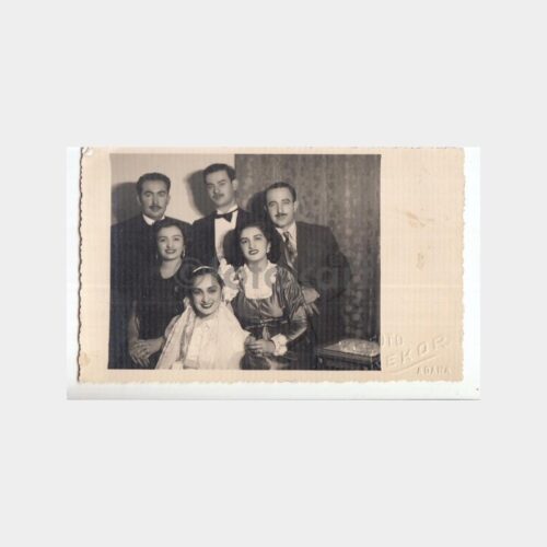 1950 Adana Foto Rekor - Gelin Damat Ailesi Fotoğrafı
