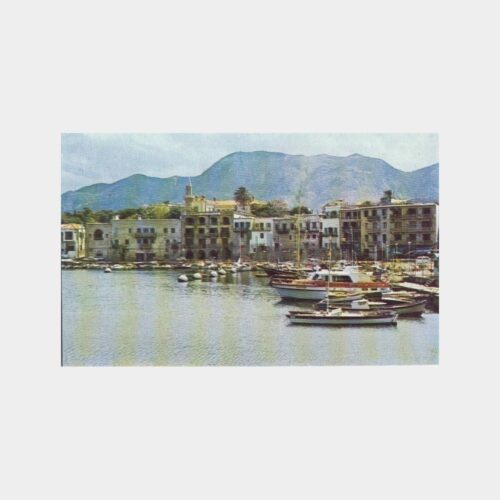 1980 Girne Limanı Görünüş Kartpostal