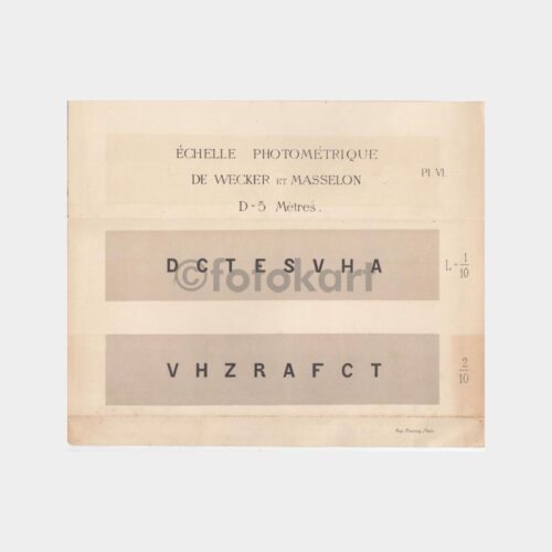 1940 Göz Kusurları Fotometrik Eşel Tablosu