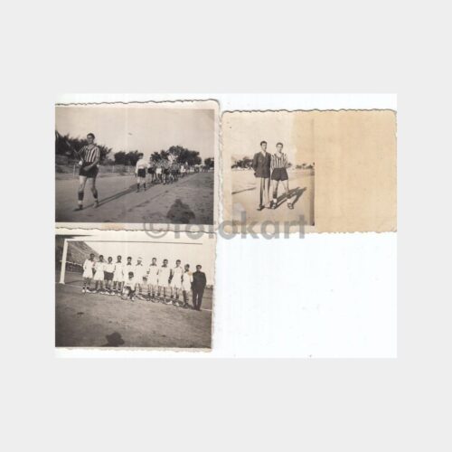 1930'lar Batı Trakya Türkleri İskeçe Futbol Takımı 3 Adet Fotoğraf