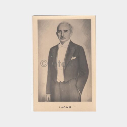 1940 İsmet İnönü Konulu Kartpostal