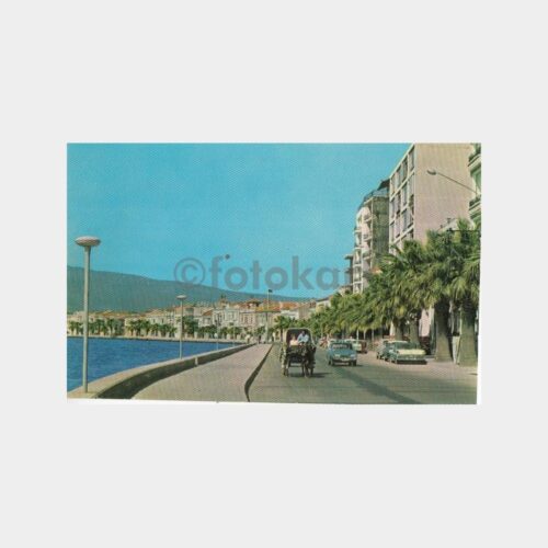 1963 İzmir Kordon Fayton Görünüşü Kartpostal