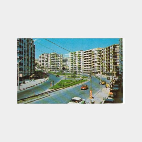 1980 İzmir Üçyol Görünüş Kartpostal