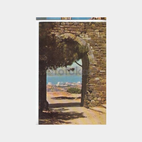 1980 İzmir Kadifekale Görünüş Kartpostal