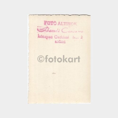 1940 Niğde Foto Altınok Stüdyo Kadın Fotoğraf - Görsel 2