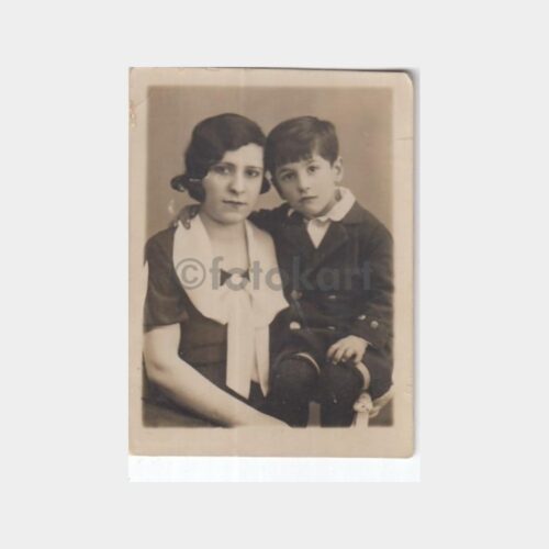 1934 Samsun Foto Terakki Stüdyo Kadın Çocuk Fotoğraf