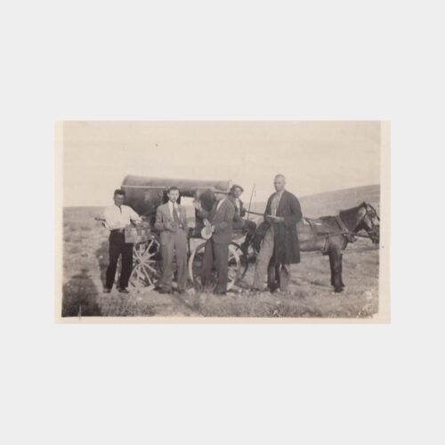 1940 Kasaba Ulaşımı Fayton Konulu Fotoğraf