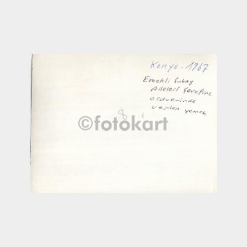 1967 Konya Asker Aileleri Yemek Fotoğraf - Görsel 2