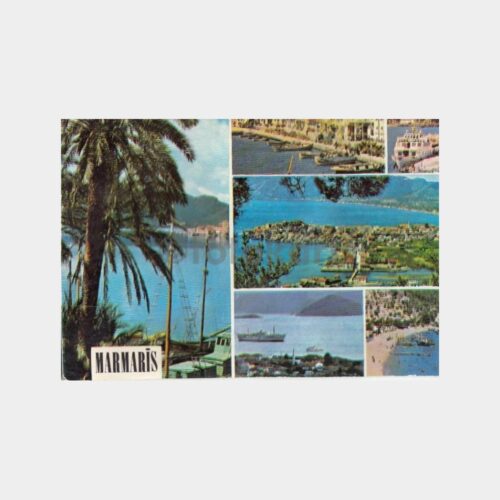 1975 Marmaris Muhtelif Görünüşler Kartpostal