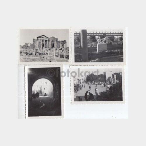 1938 Tunus Kartaca Antik Şehir - Soussa Konulu 4 Adet Fotoğraf
