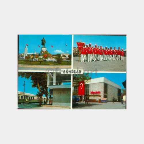 1970 Akhisar 4 Görünüş Kartpostal