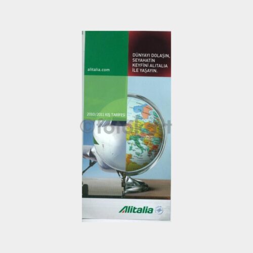 2010 Alitalia Havayolları Tek Sayfa Tarifesi