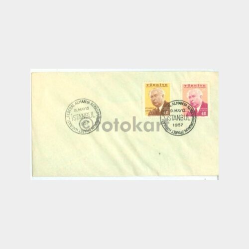 1957 Alman Reisicumhur İstanbul Ziyareti FDC