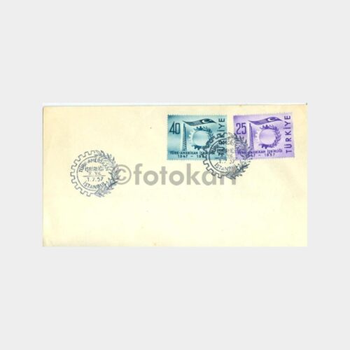 1957 Türk Amerikan İşbirliği 10. Yıl FDC