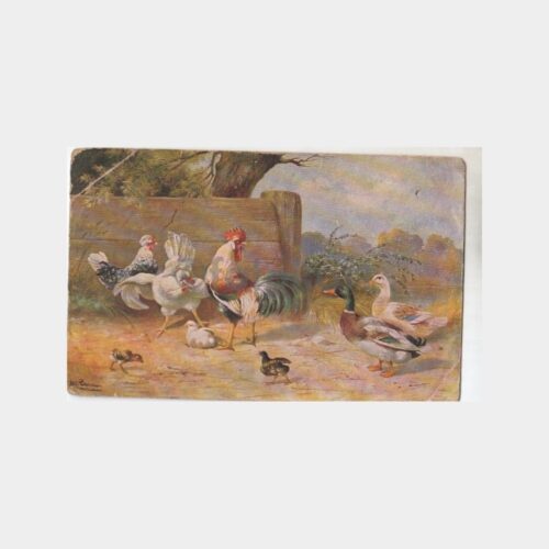 Av ve Avcılık Temalı Yabancı Tablo Kartpostal No. 18