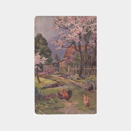 Av ve Avcılık Temalı Yabancı Tablo Kartpostal No. 24