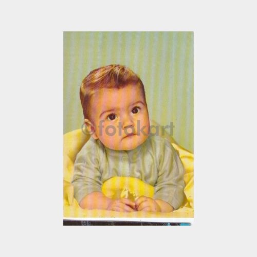 1975 Bebek Çocuk Konulu Tebrik Kartpostal