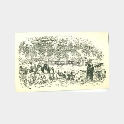 1870 İllüstratör C. Biseo - İstanbul Çizim Kart