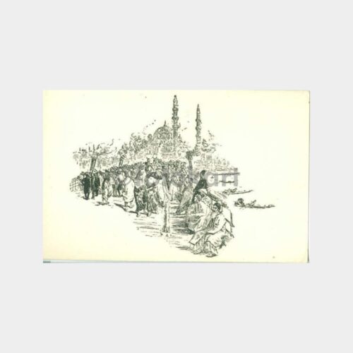1870 İllüstratör C. Biseo - İstanbul Çizim Kart